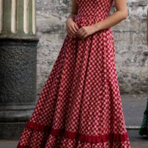 De Castro - Red Checkmate Dress, Size Small